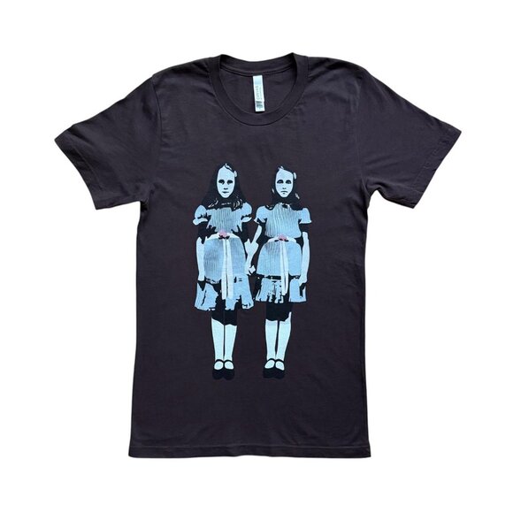 The Shining Twins Slim-Fit Cotton T-Shirt | Small | Brown - Picture 1 of 9